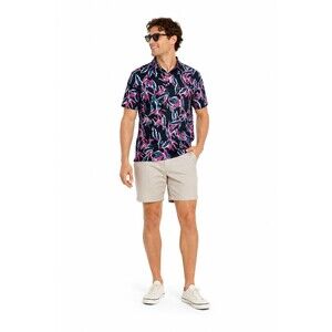 Chubbies Tropical Hawaiian Button Polo Shirt Floral Resort Men’s Large